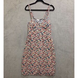 A.U.W.  Floral Dress Women's Size XL Pockets Smocked Sexy Feminine Dainty